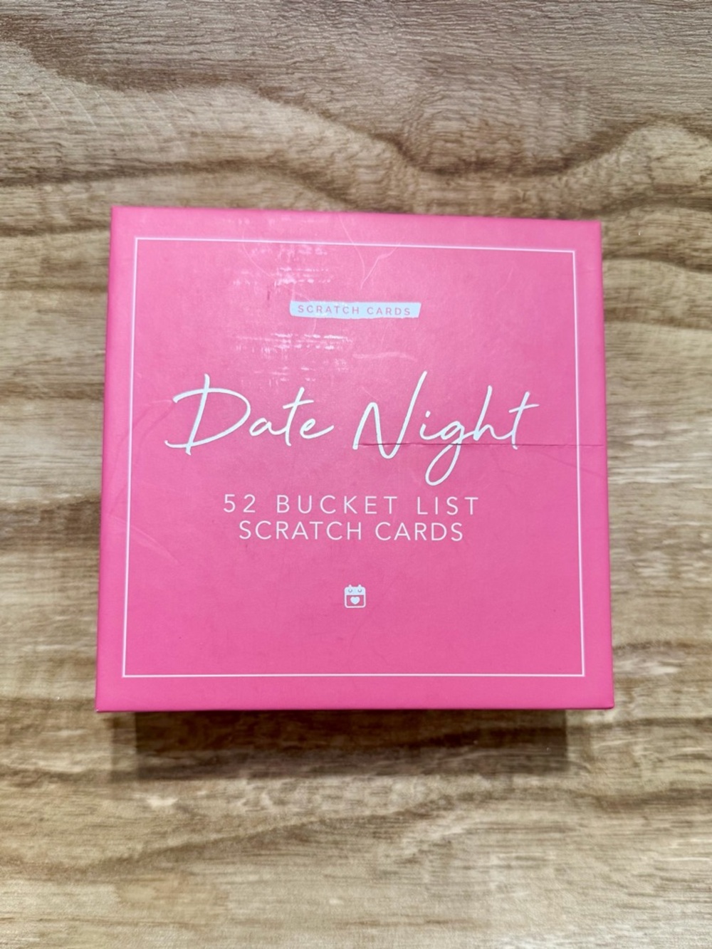 Date Night 52 Bucket List Scratch Cards - Pink